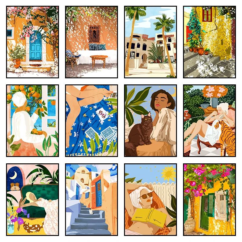 Resin Art Gallery - لوحة فنية حديثة متعددة الألوان بتصميم