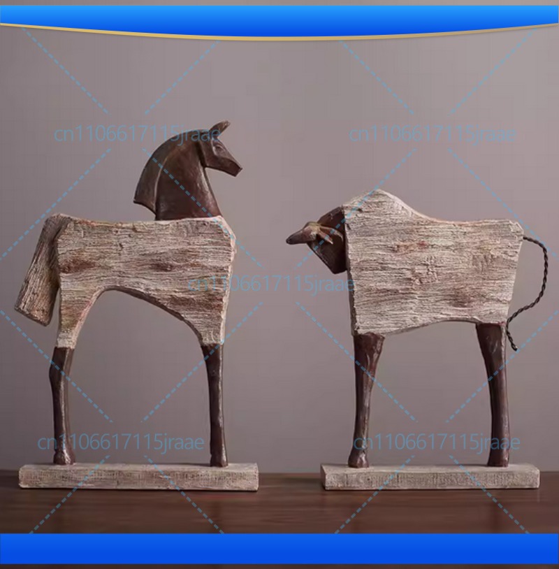 Resin Art With Wood - تماثيل راتنجية إبداعية على شكل حصان،