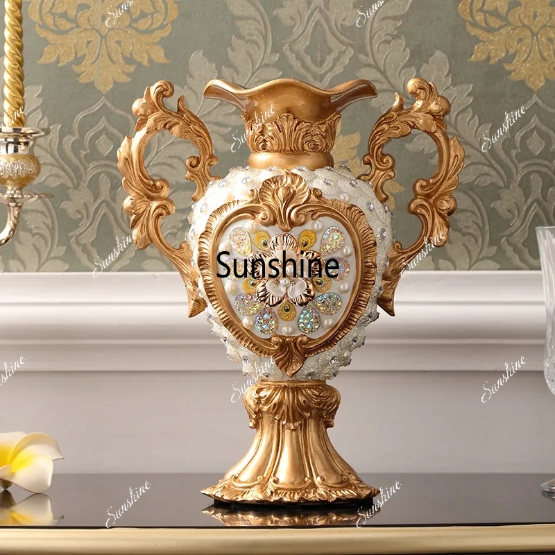 Resin Art For Wedding Gift - الأوروبية الفاخرة قصر الراتنج زهرية الحلي