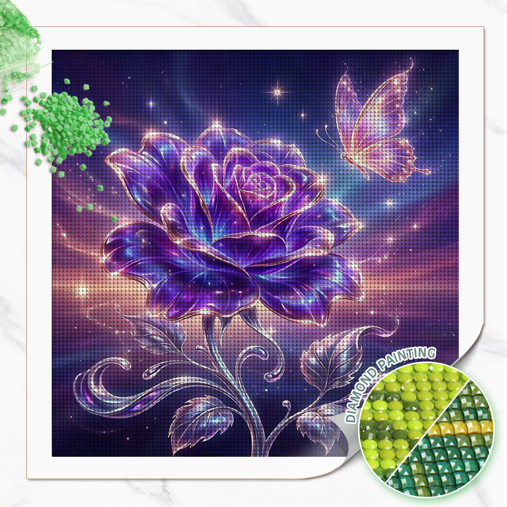 Resin Art Of Rose - لوحات فنية مزخرفة بالألماس من هوكان،