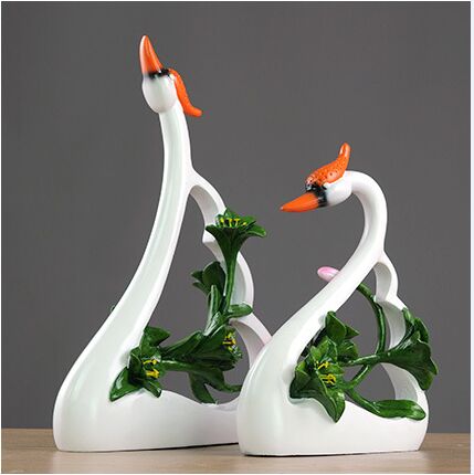 Resin Art For Wedding Gift - الأزواج سوان عشاق فن الديكور الراتنج
