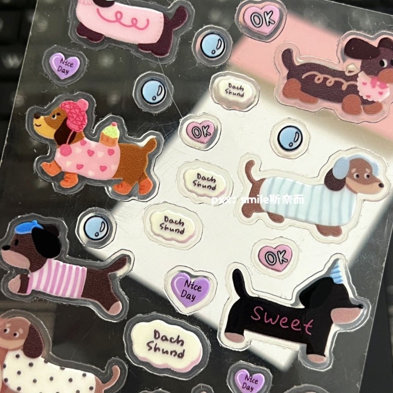 Resin Art Sticker - لطيف الكرتون الألماني ثلاثية الأبعاد هلام