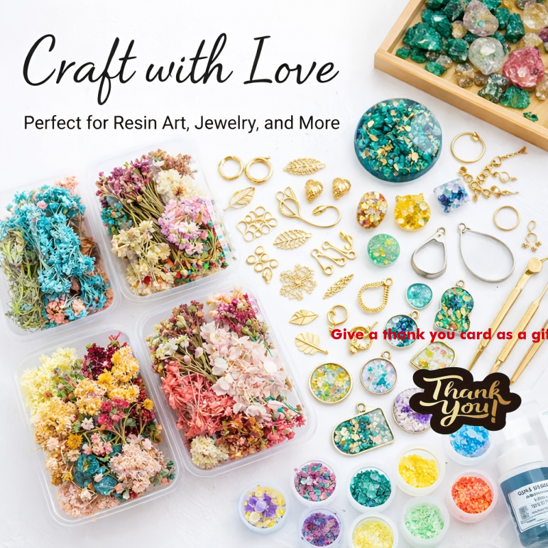 Resin Art For Wedding Gift - مجموعة من 10 صناديق مزينة بباقات