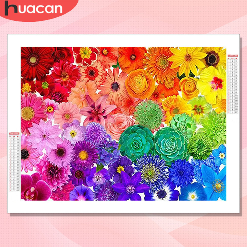 Resin Art Of Rose - مجموعة فن الألماس من HUACAN: لوحة