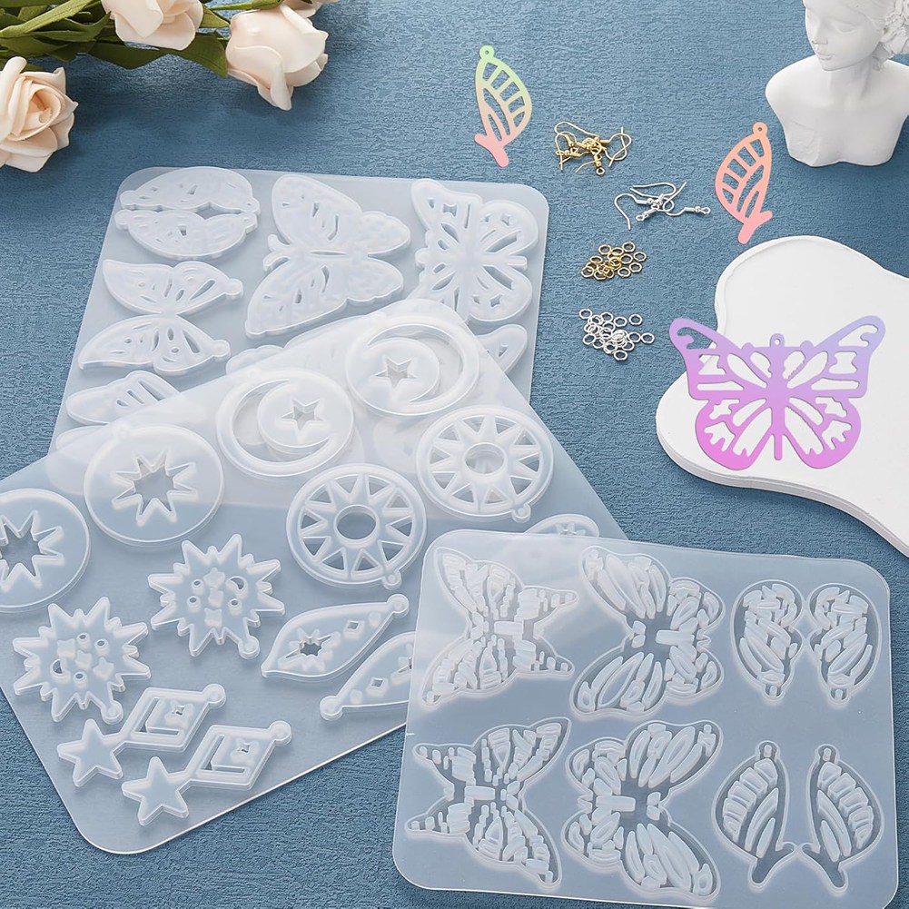 Resin Art Earrings Kit - طقم قوالب أقراط من الراتنج A95D-143