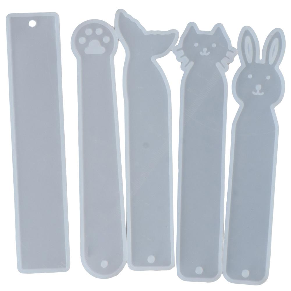 Resin Art Bookmark - 5 حزمة الحرف صنع القط مخلب