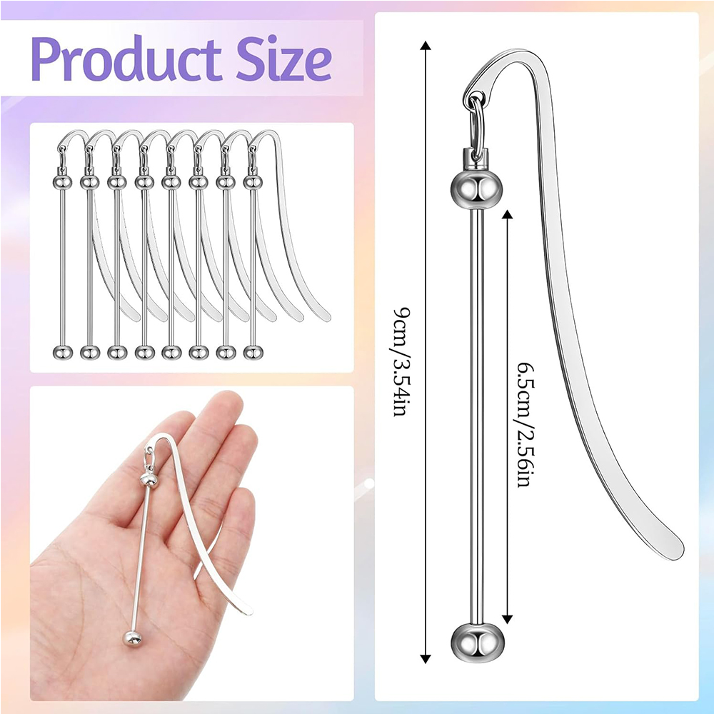 6 قطع فواصل كتب معدنية فارغة ق - مراجعة Resin Art Bookmark وسعره