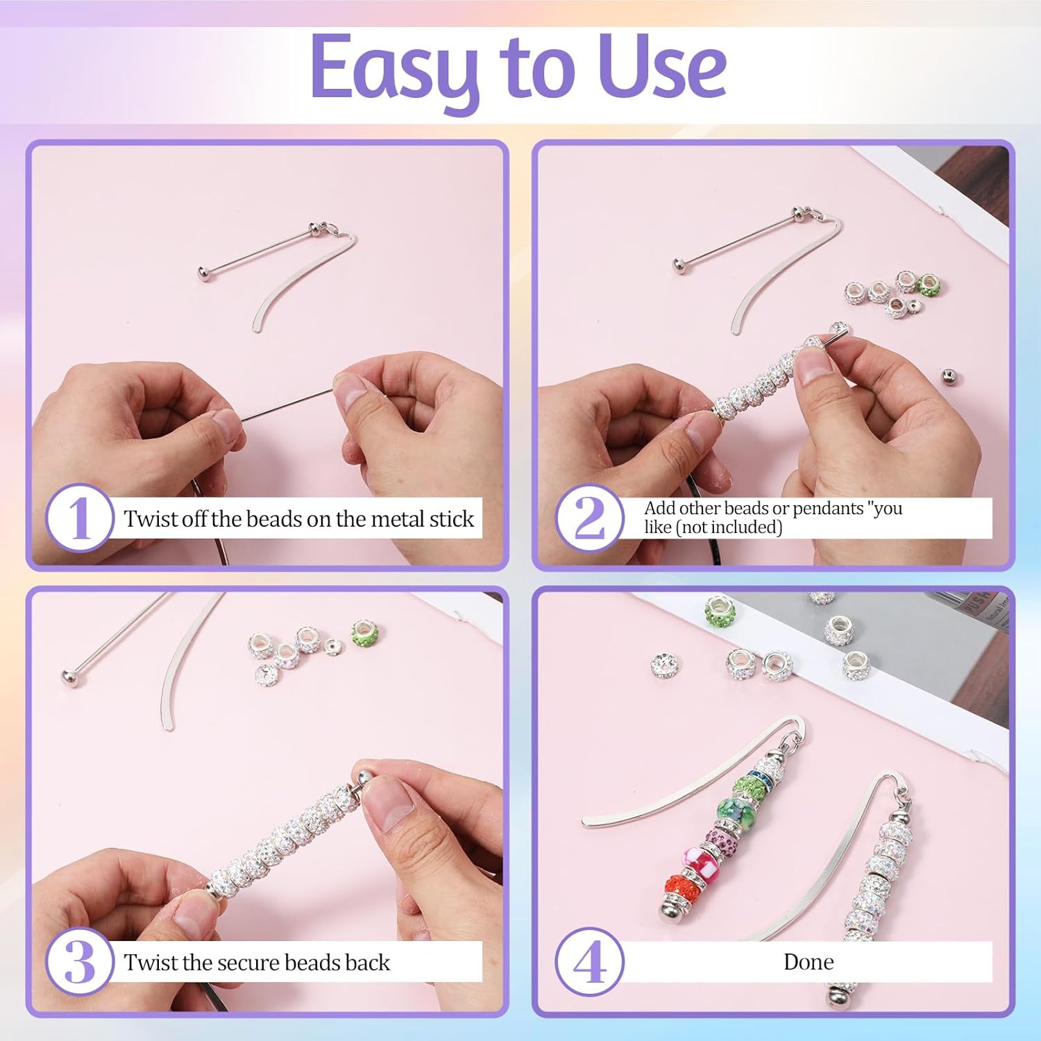 6 قطع فواصل كتب معدنية فارغة ق - مراجعة Resin Art Bookmark وسعره