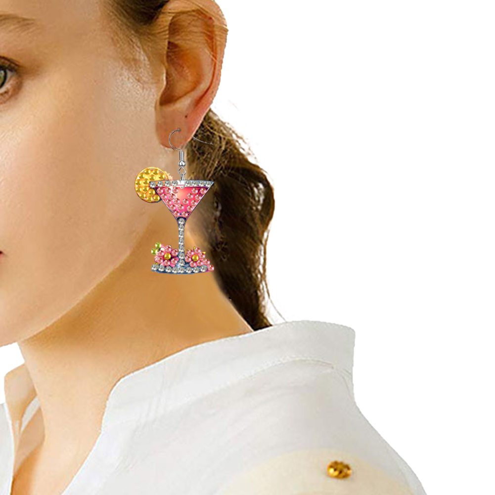4 أزواج من الأقراط ذات الوجهين - مراجعة Resin Art Earrings Kit وسعره
