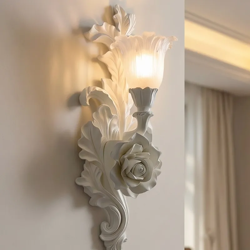 مصابيح جدارية كلاسيكية فرنسية  - مراجعة Resin Art Of Rose وسعره