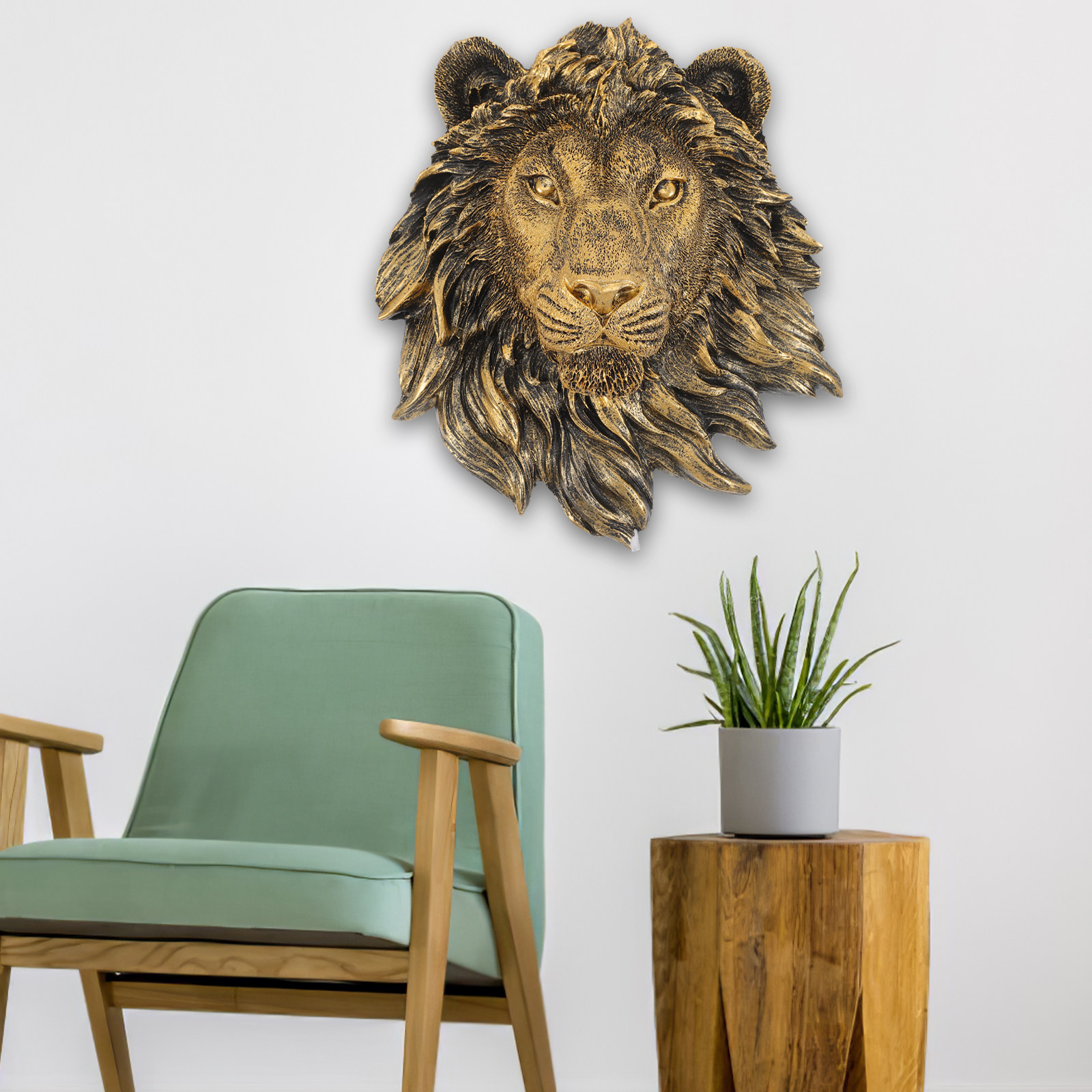ديكور جداري على شكل أسد مقلد م - مراجعة Resin Art Sticker وسعره