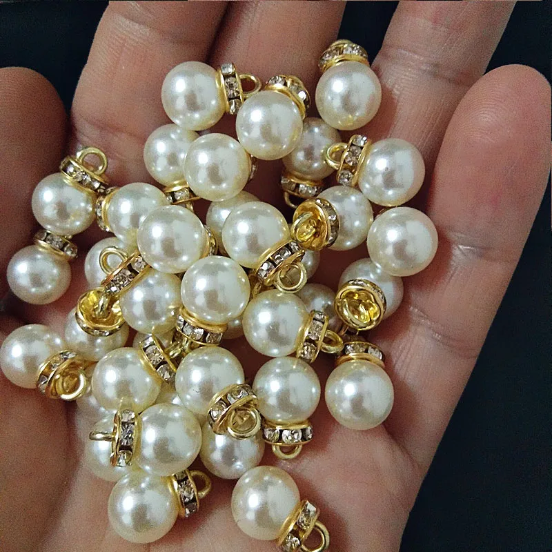 30 قطعة قلادة الماس اللؤلؤ الم - مراجعة Resin Art For Wedding Gift وسعره