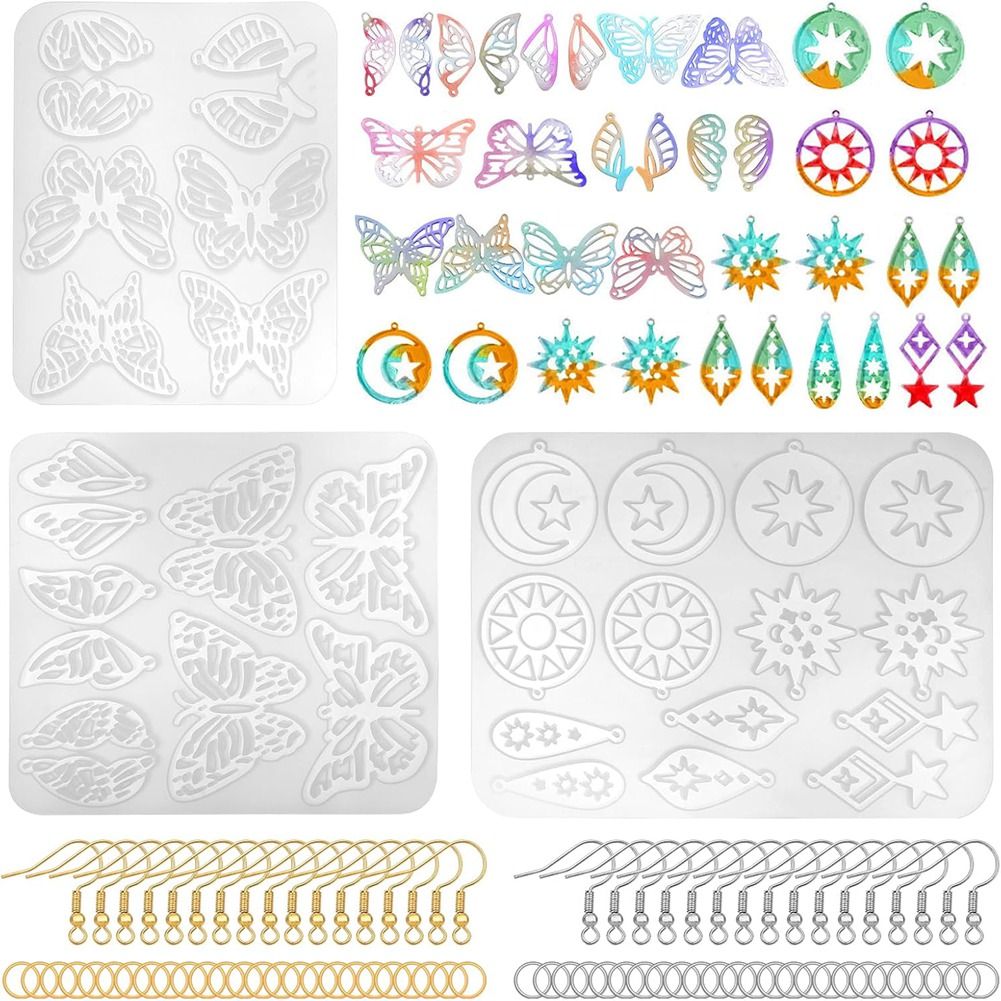طقم قوالب أقراط من الراتنج A78 - مراجعة Resin Art Earrings Kit وسعره