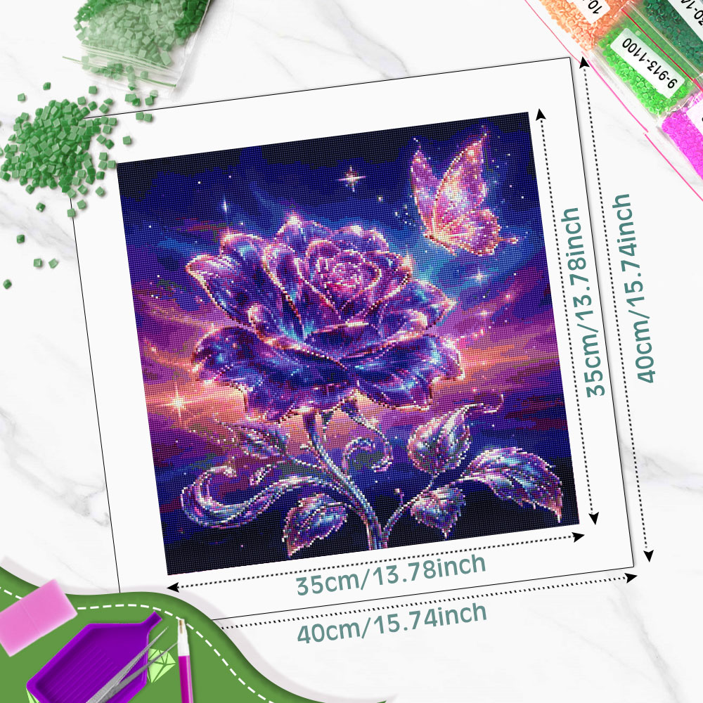 لوحات فنية مزخرفة بالألماس من  - مراجعة Resin Art Of Rose وسعره