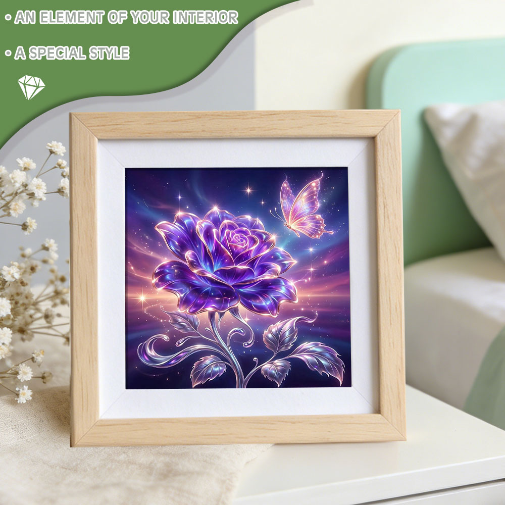 لوحات فنية مزخرفة بالألماس من  - مراجعة Resin Art Of Rose وسعره