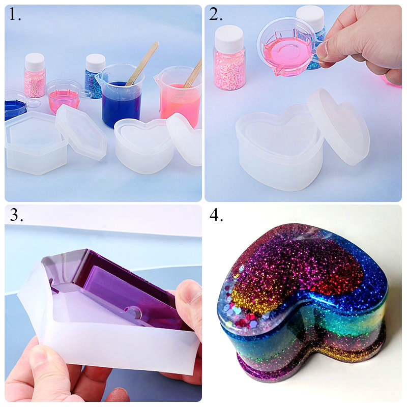 راتينج السليكون قوالب عدة الاي - مراجعة Resin Art Earrings Kit وسعره