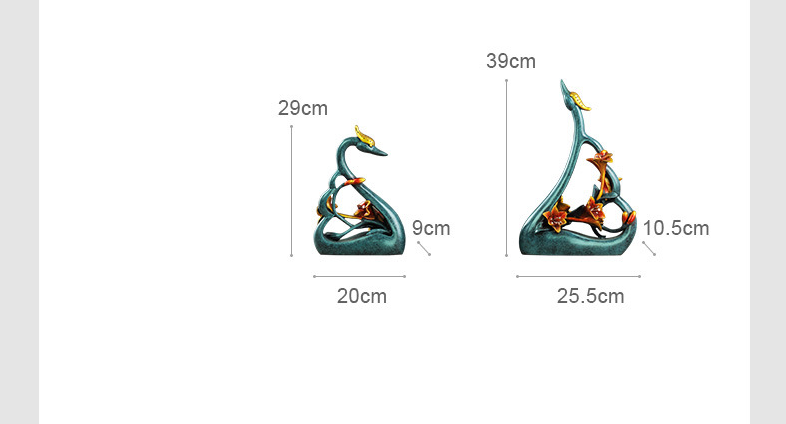 الأزواج سوان عشاق فن الديكور ا - مراجعة Resin Art For Wedding Gift وسعره