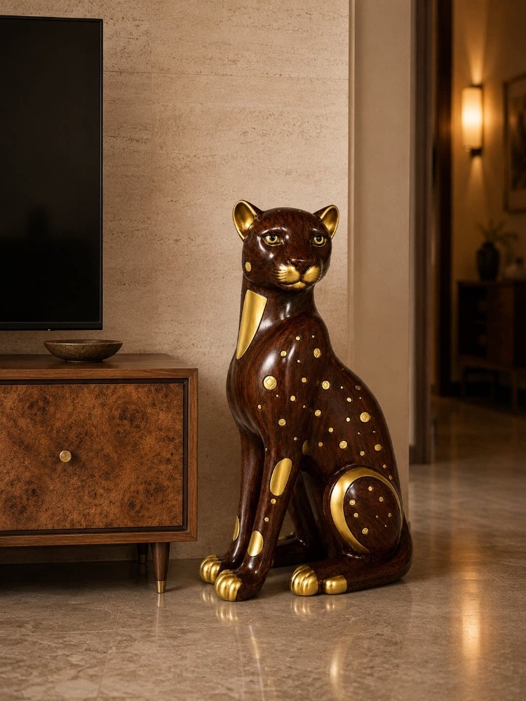 ديكور منزلي: تمثال فني على شكل - مراجعة Resin Art With Wood وسعره