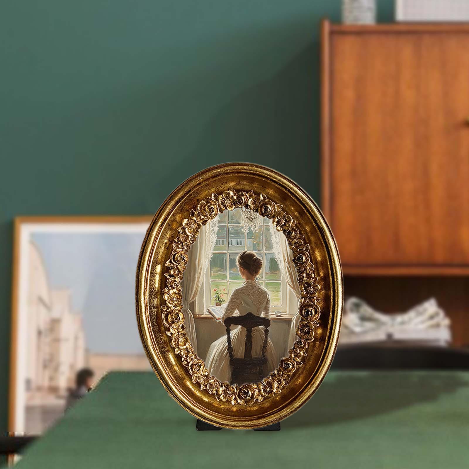 إطار صور بيضاوي عتيق مقاس 5.8  - مراجعة Resin Art Gallery وسعره