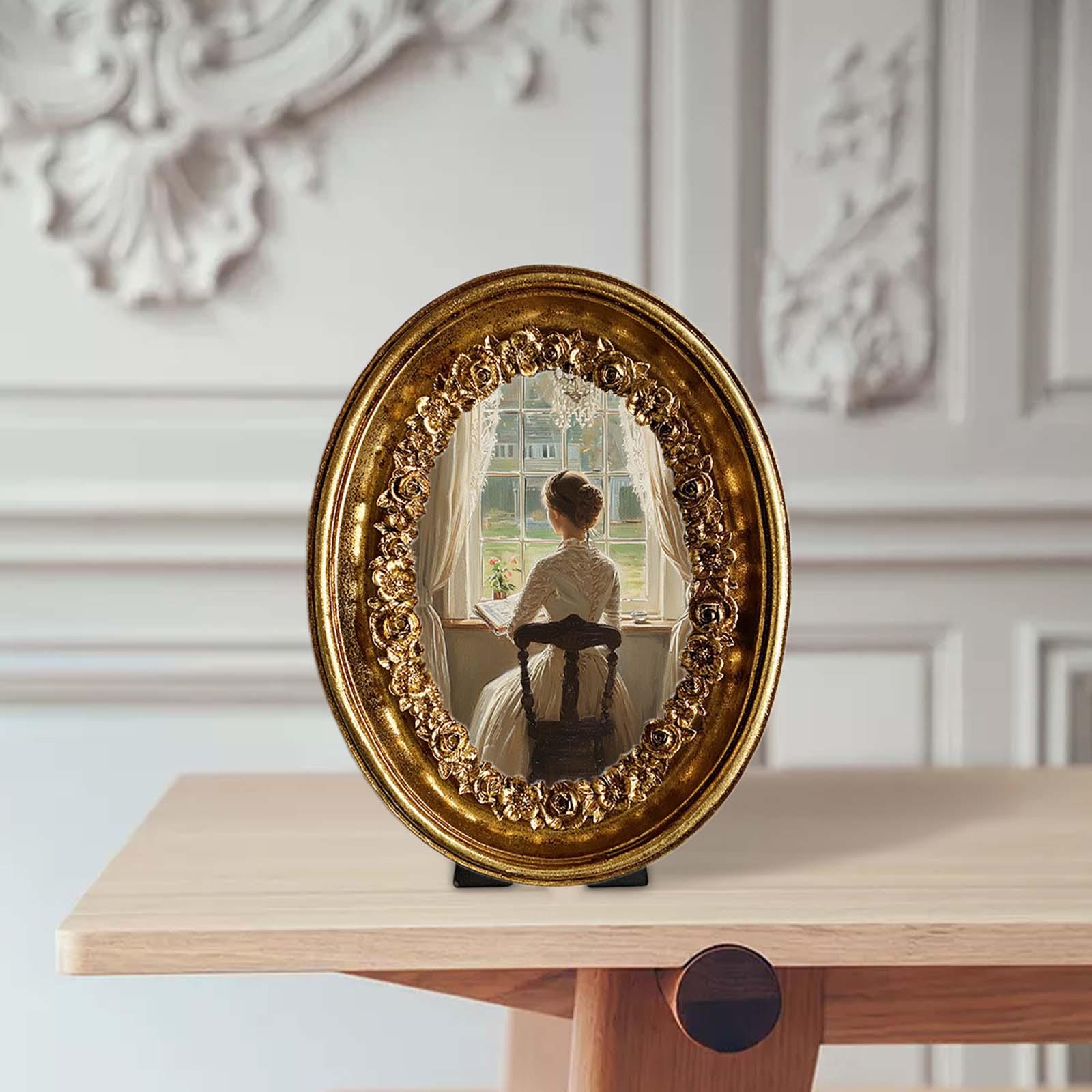 إطار صور بيضاوي عتيق مقاس 5.8  - مراجعة Resin Art Gallery وسعره