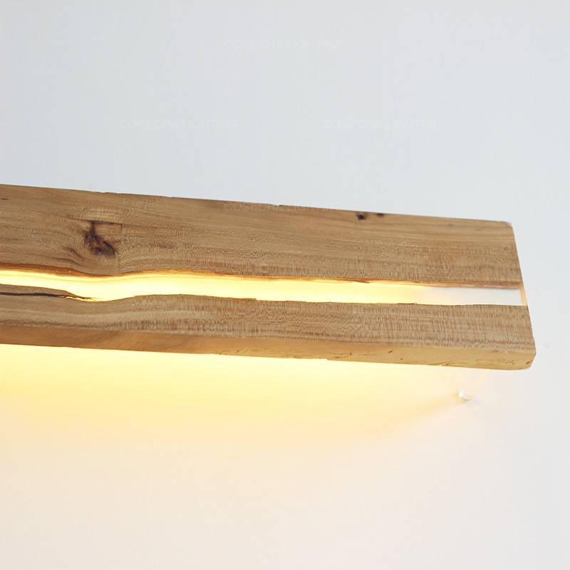 مصابيح حائط خشبية طبيعية على ش - مراجعة Resin Art With Wood وسعره