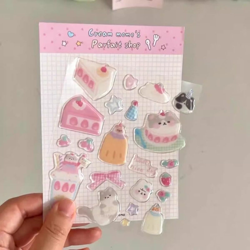لطيف الكرتون سويتي القط هلام ا - مراجعة Resin Art Sticker وسعره