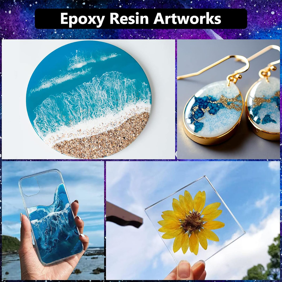 1000 مللي كريستال واضح الايبوك - مراجعة Resin Art With Wood وسعره