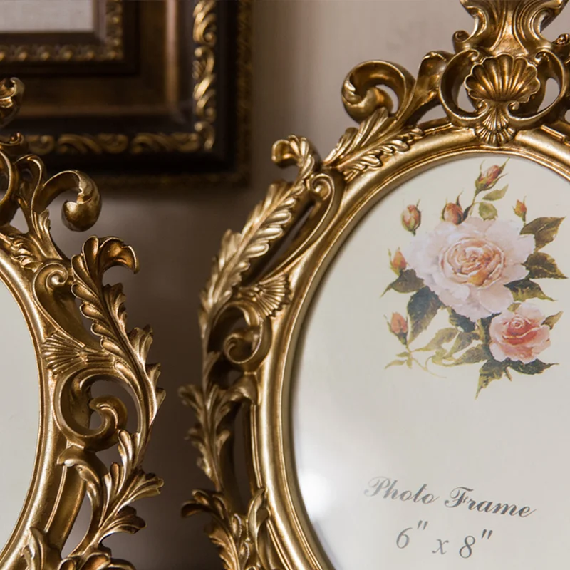 إطار صور بيضاوي ذهبي عتيق من ا - مراجعة Resin Art For Wedding Gift وسعره