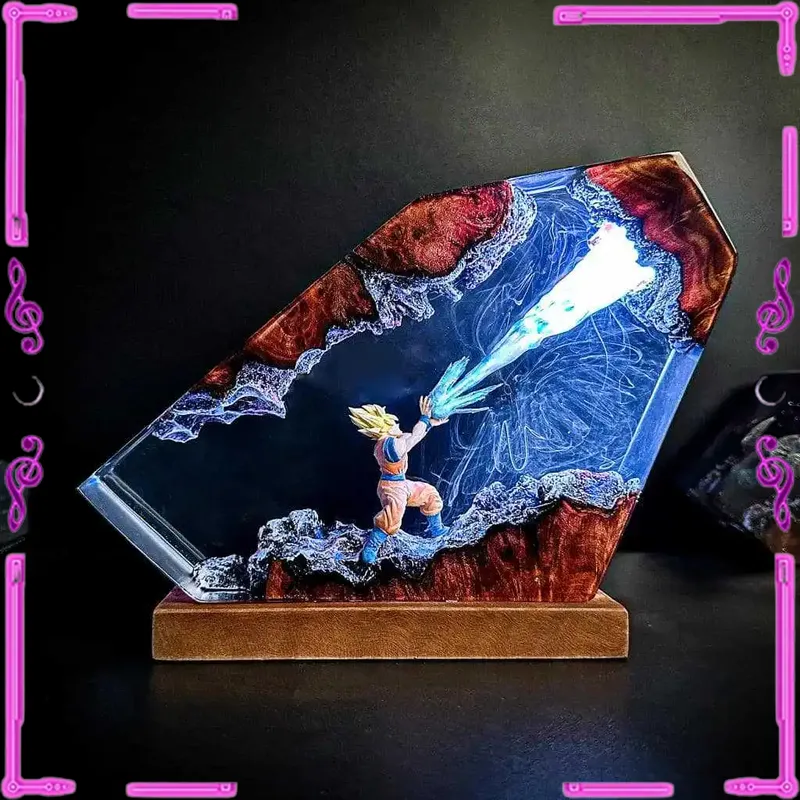 مصباح ليلي LED من الإيبوكسي بت - مراجعة Resin Art Goku وسعره